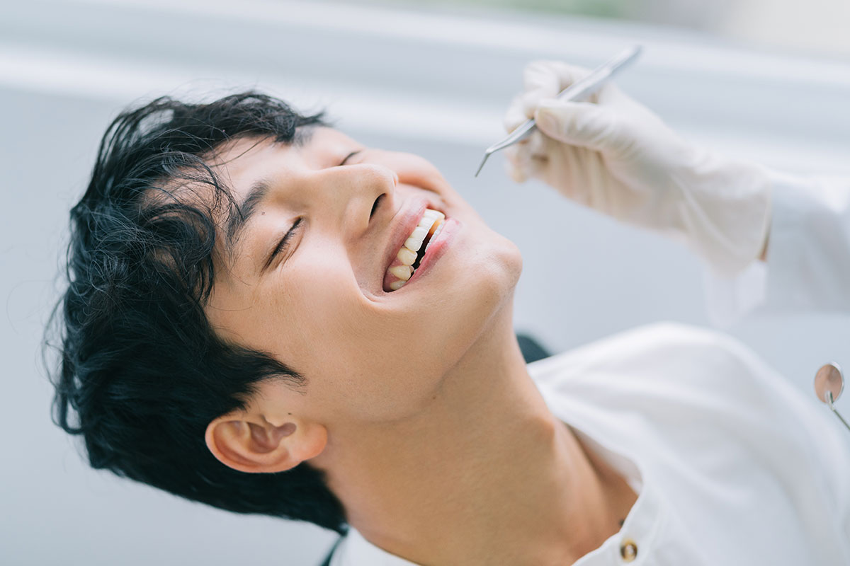 口腔内スキャナーで苦しくない歯型採取